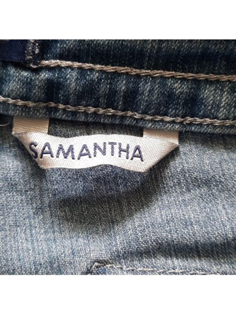 Bandolino Samantha Cuffed Cargo Jean Shorts Size 14 - Picture 4 of 5